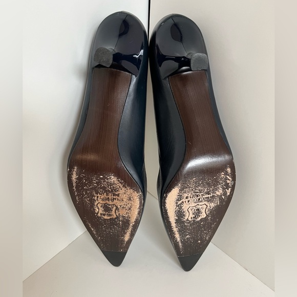 Stuart Weitzman Navy Leather Pumps - Picture 6 of 9